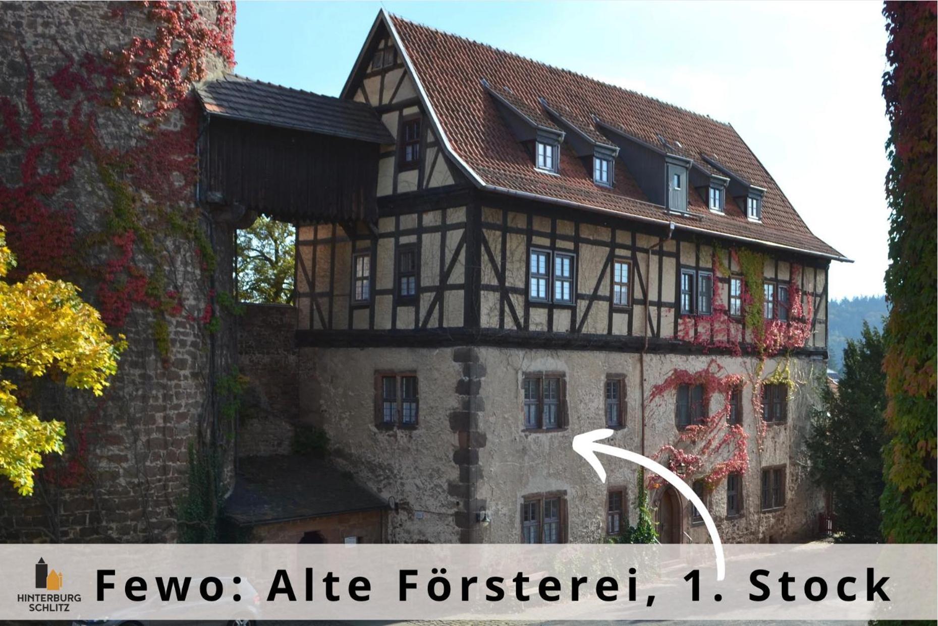 Alte Foersterei - Elegantes Apartment In Der Historischen Hinterburg Schlitz - Nahe Fulda Und Bad Hersfeld Εξωτερικό φωτογραφία